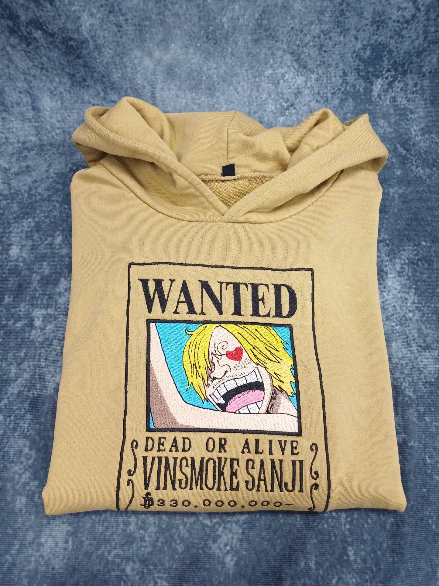 One Piece Sanji Wanted papyr embroidered sweatshirt