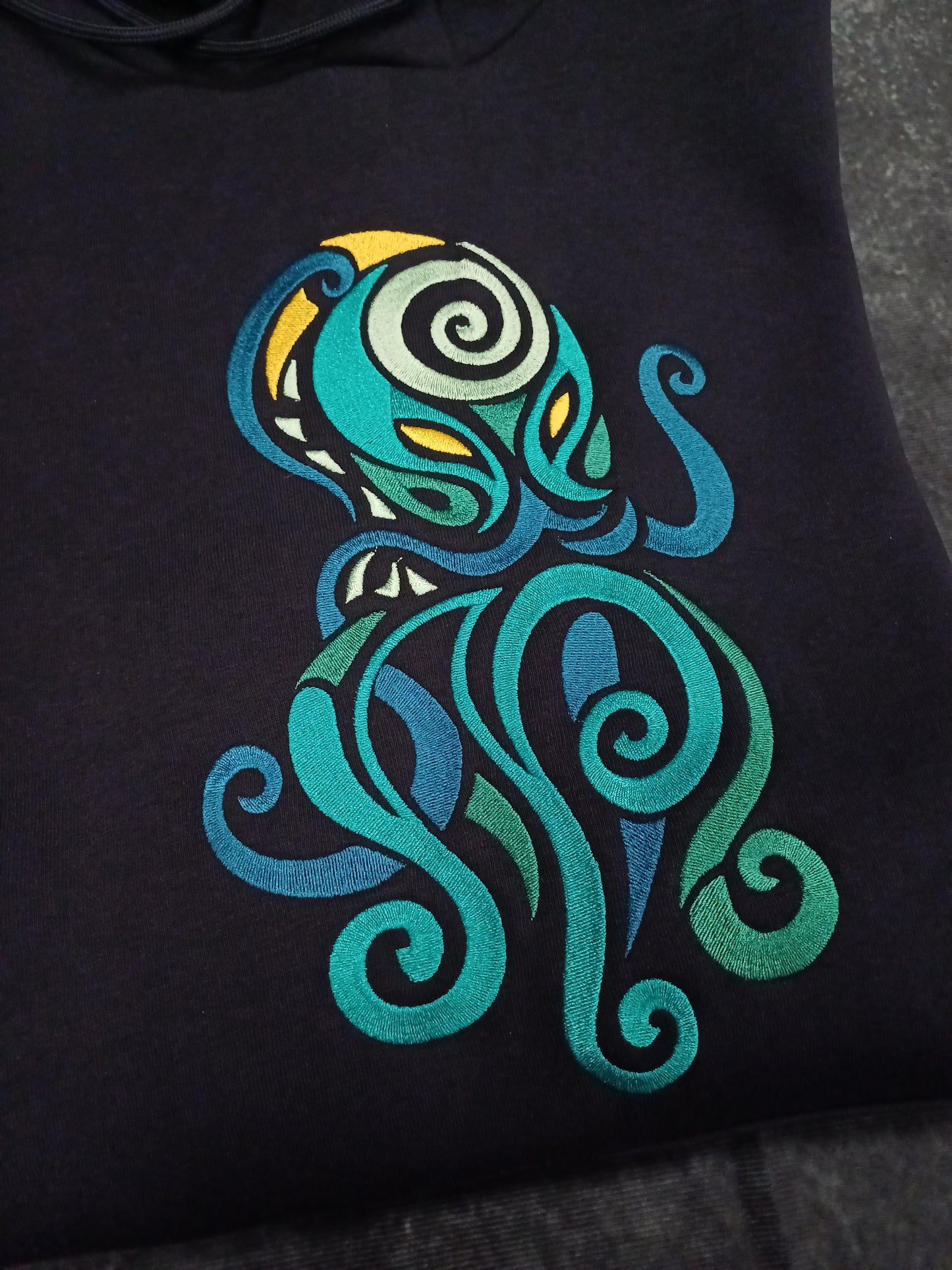 Felpa ricamata Octopus
