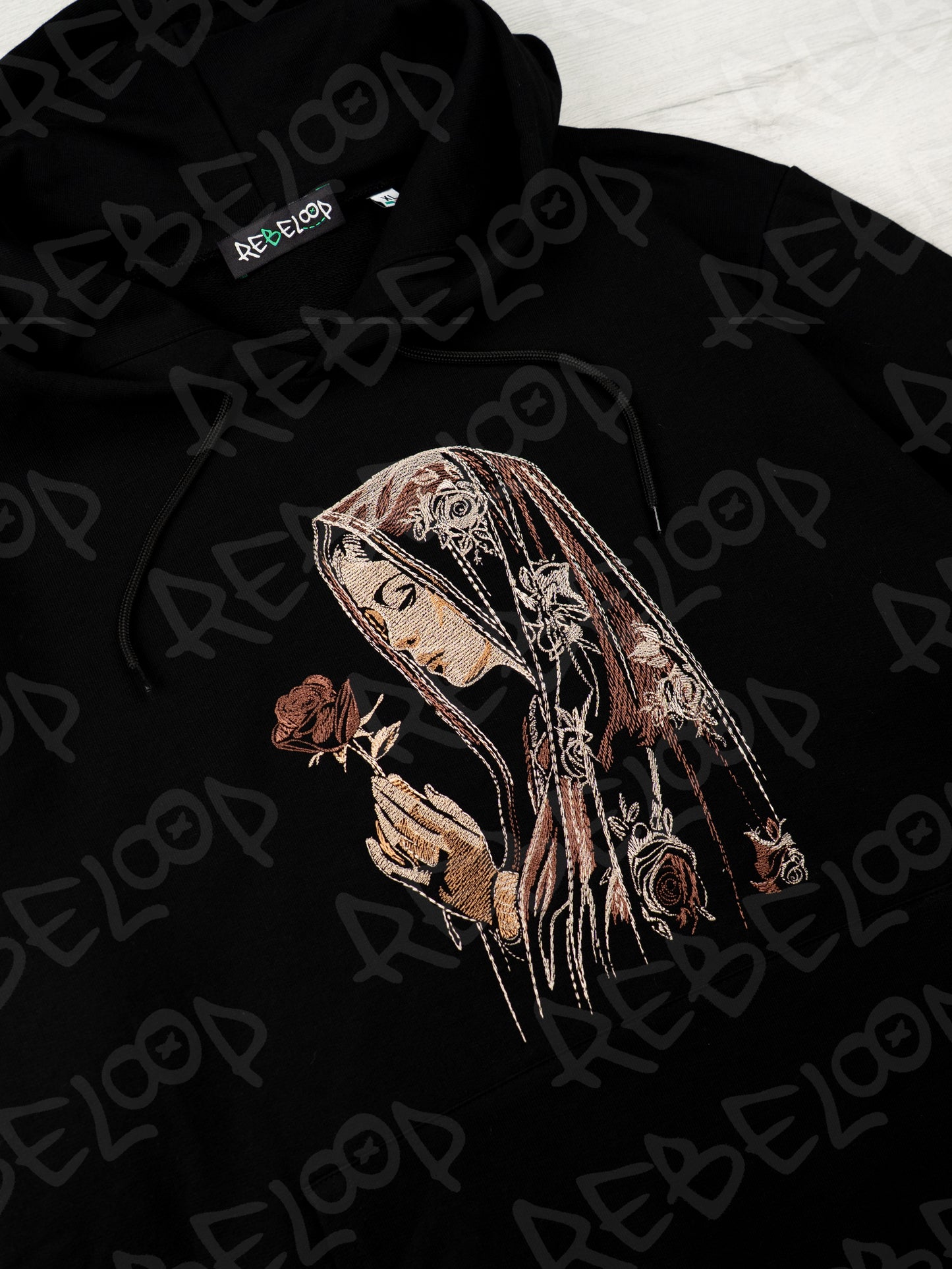 Holy Mary Embroidered Sweatshirt
