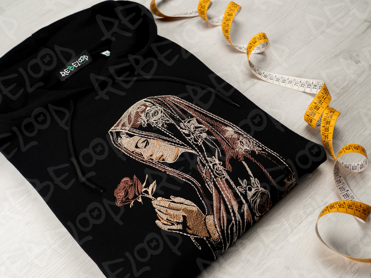 Holy Mary Embroidered Sweatshirt