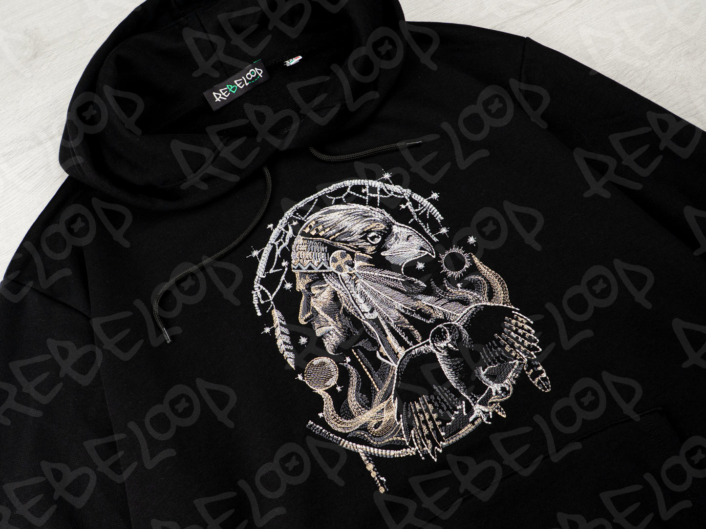 Indian Shaman Embroidered Sweatshirt