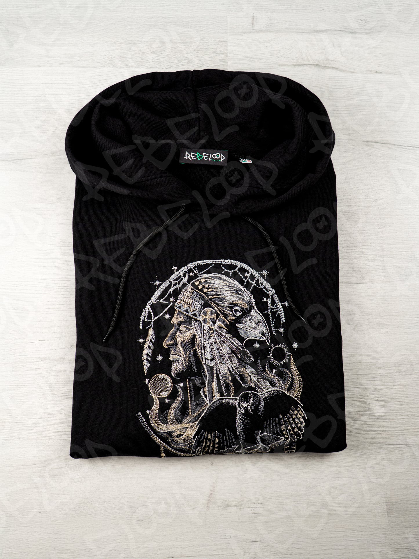 Indian Shaman Embroidered Sweatshirt