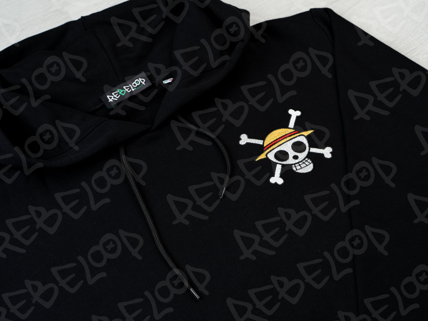 Luffy double embroidery sweatshirt