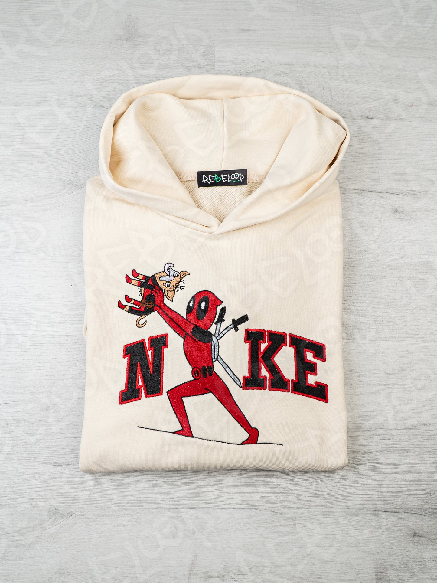 Felpa ricamata Deadpool & Dogpool