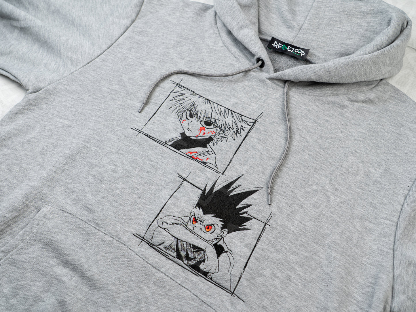 Gon and Killua embroidered sweatshirt