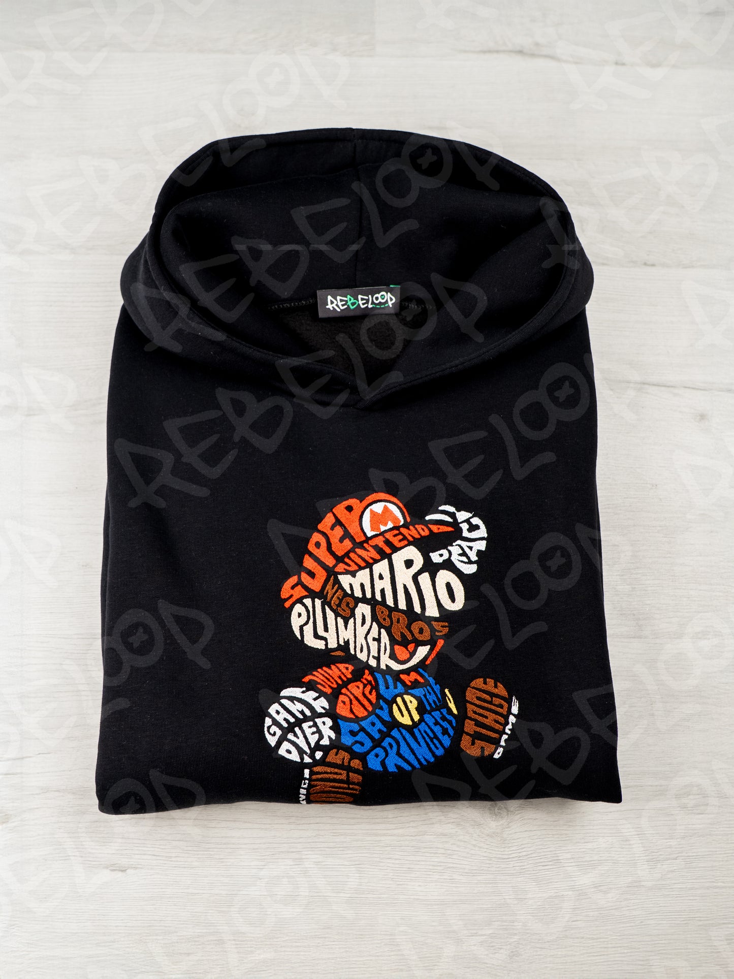 Felpa ricamata Super Mario