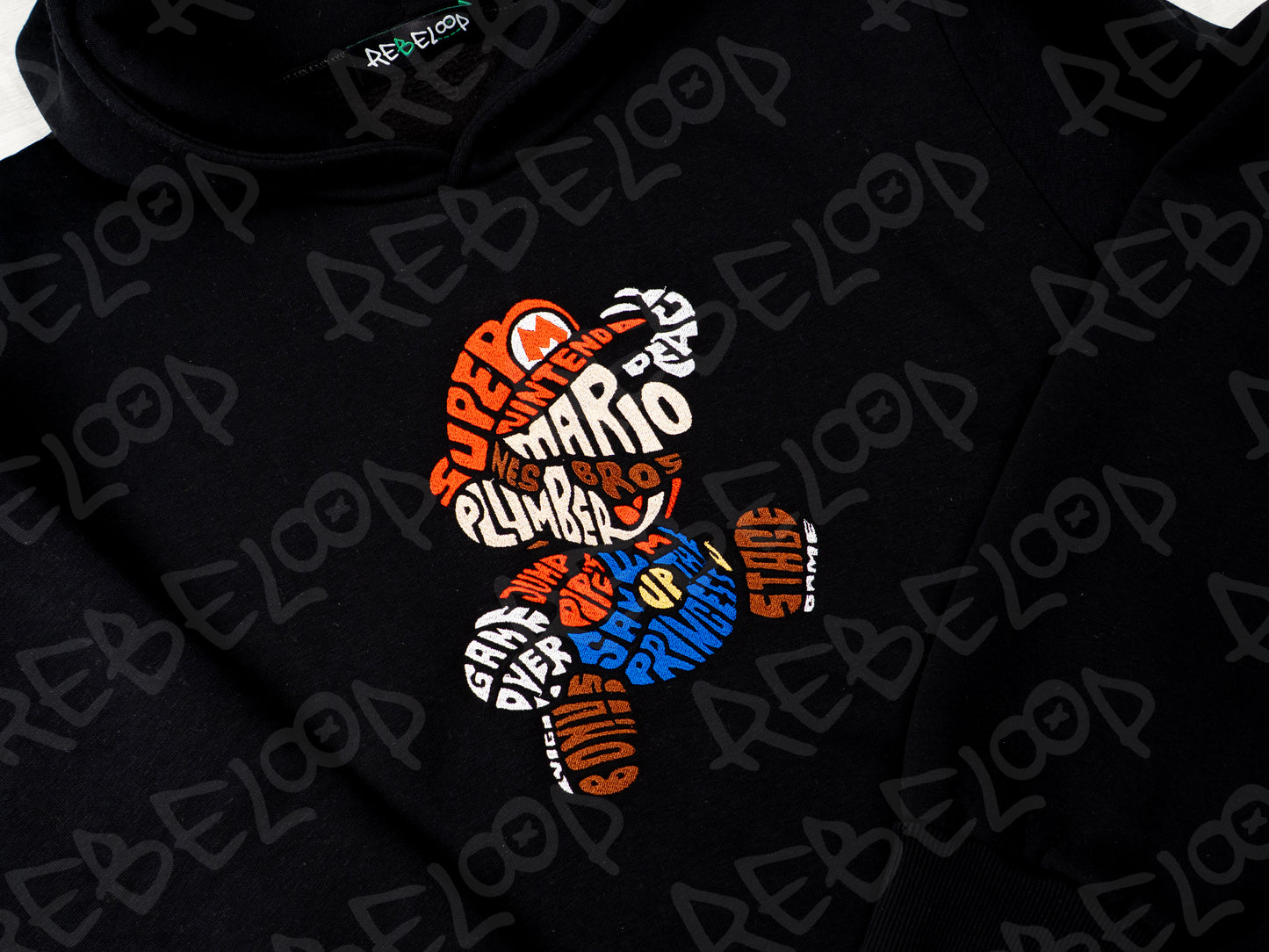 Felpa ricamata Super Mario