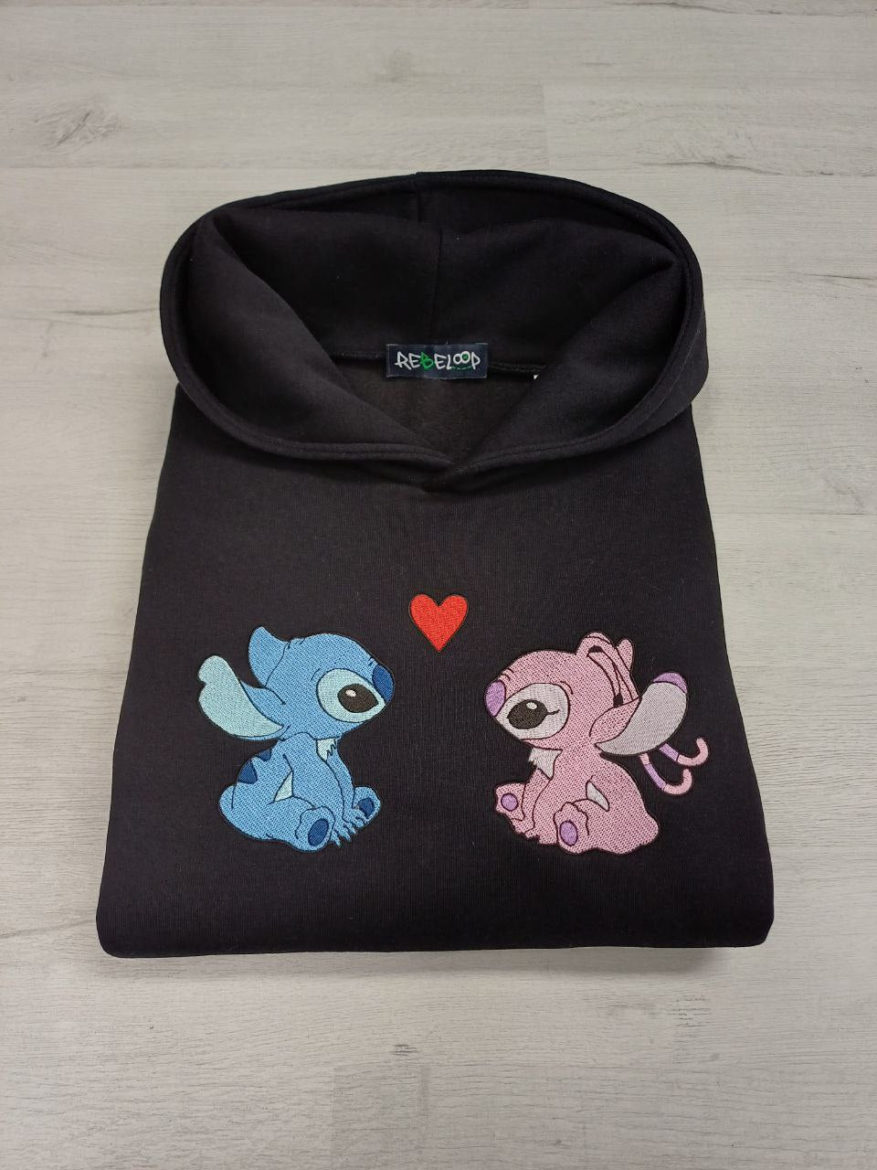 Stitch & Angel Embroidered Sweatshirt