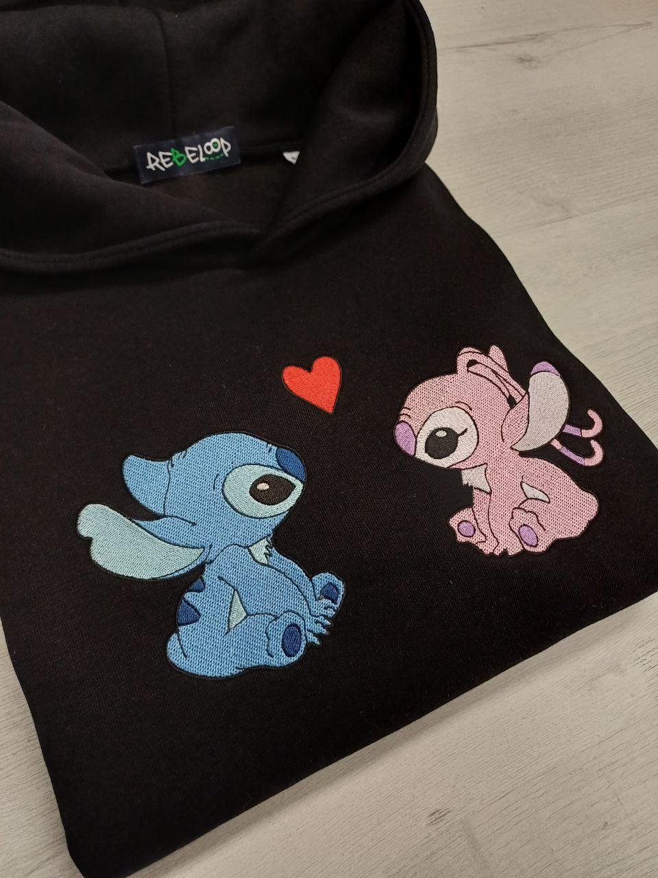 Stitch & Angel Embroidered Sweatshirt