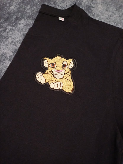 T-shirt ricamata Simba