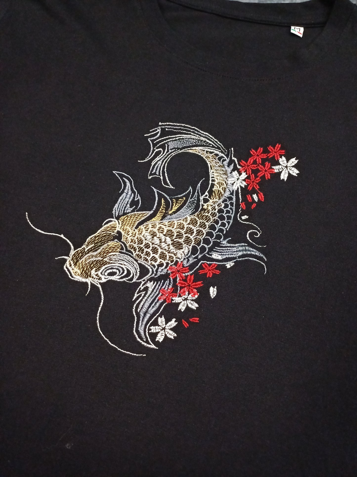 T-shirt ricamata Koi Gold