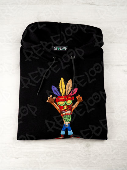 Felpa ricamata Crash Bandicot