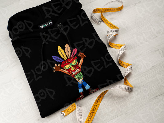 Felpa ricamata Crash Bandicot