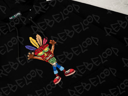 Felpa ricamata Crash Bandicot