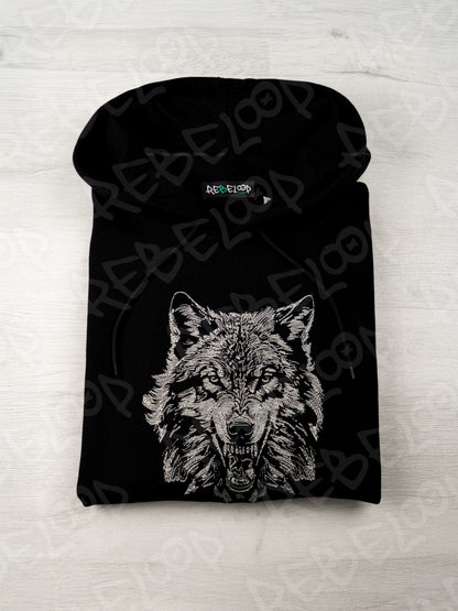 Wolf embroidered sweatshirt