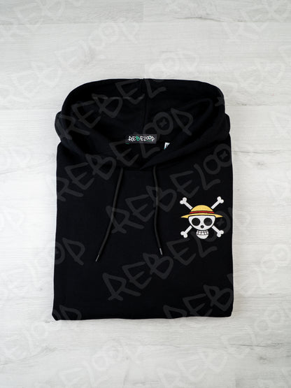 Luffy double embroidery sweatshirt