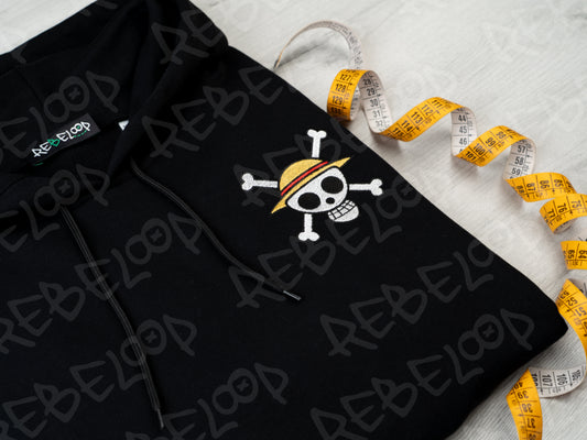 Luffy double embroidery sweatshirt