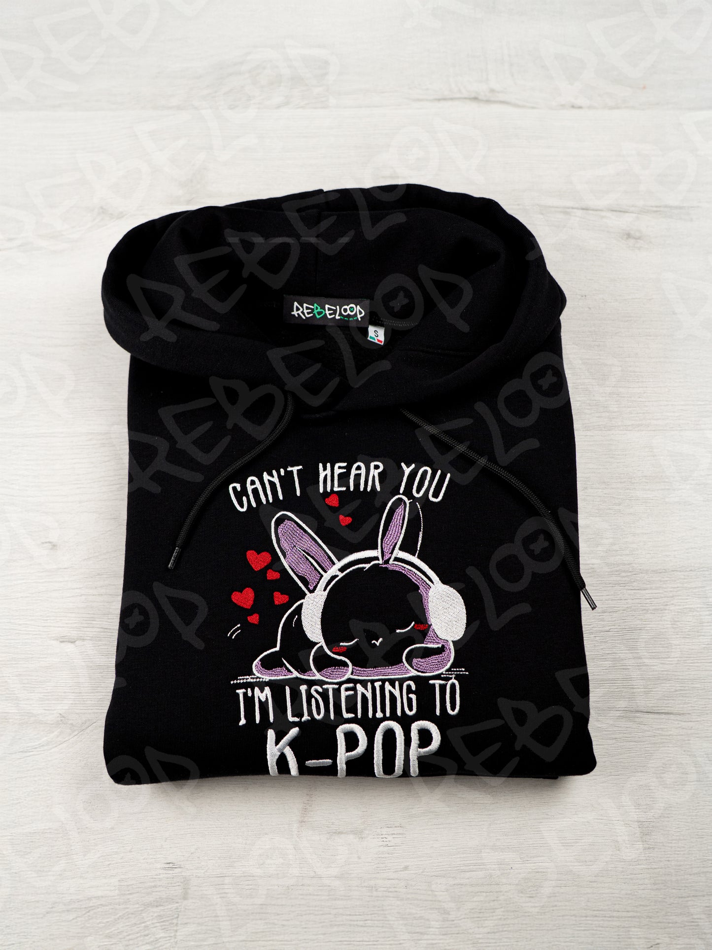 Felpa ricamata K pop addicted