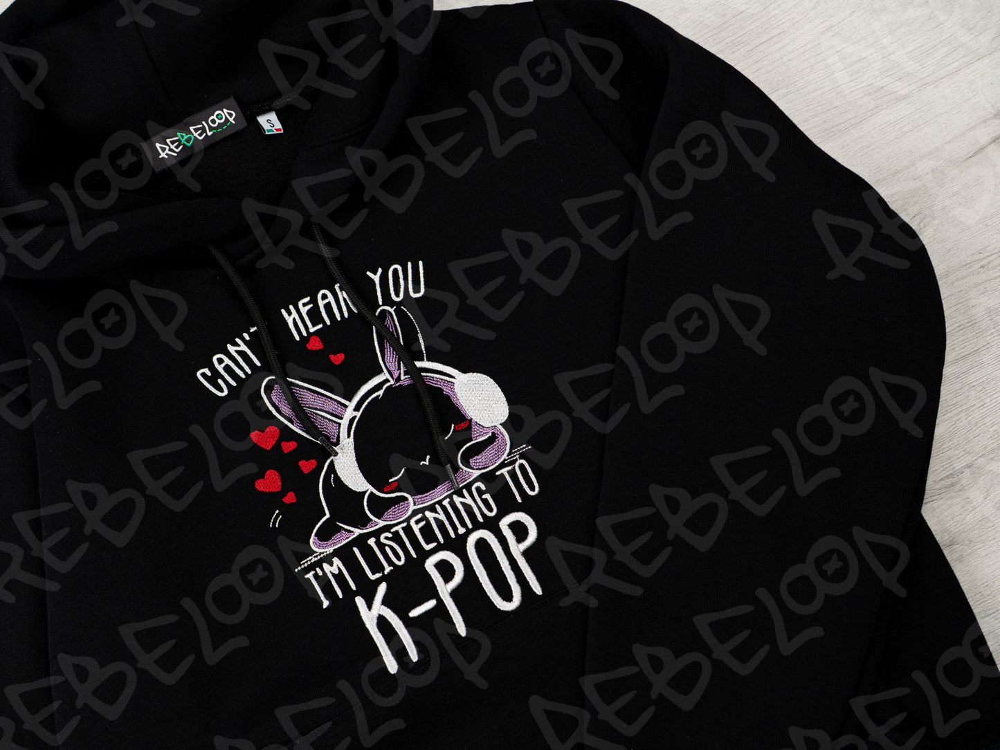 Felpa ricamata K pop addicted