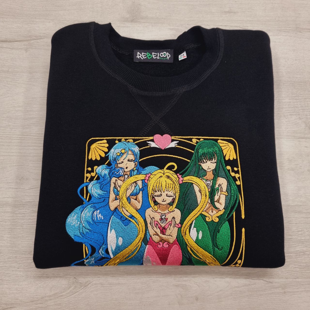 Felpa ricamata Mermaid Melody