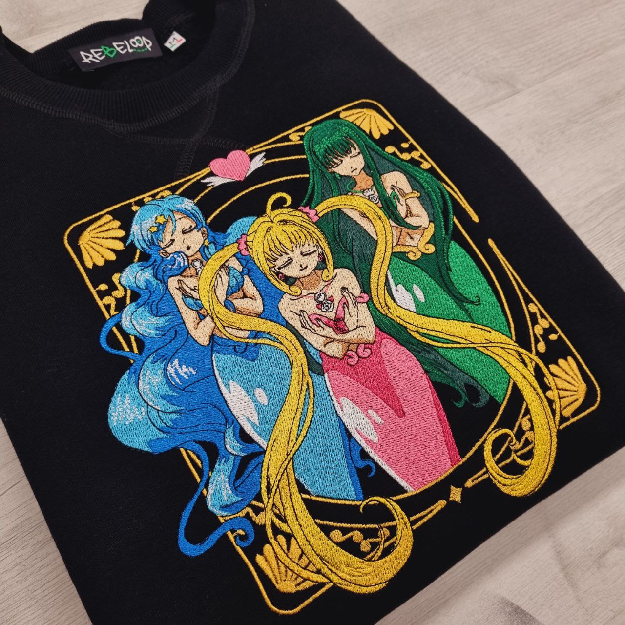 Felpa ricamata Mermaid Melody