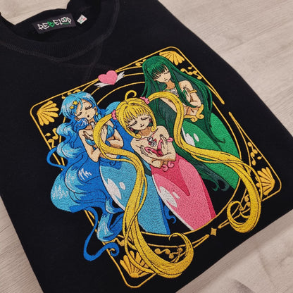 Felpa ricamata Mermaid Melody