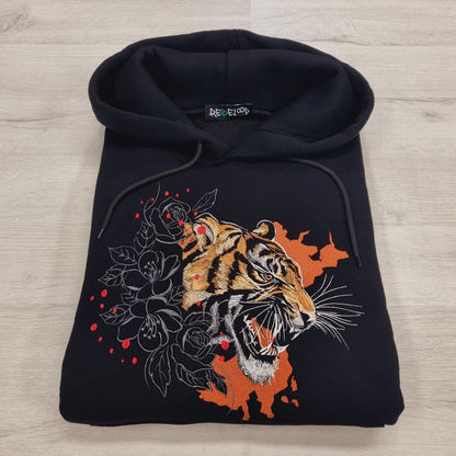 Felpa ricamata Tigre